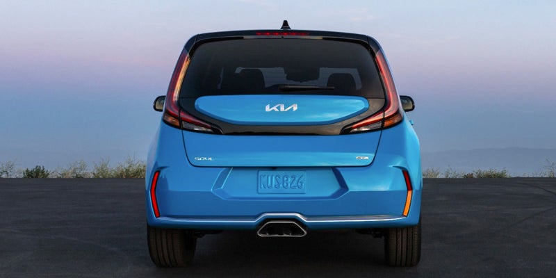 The rear of a 2024 Kia Soul in New Port Richey, FL