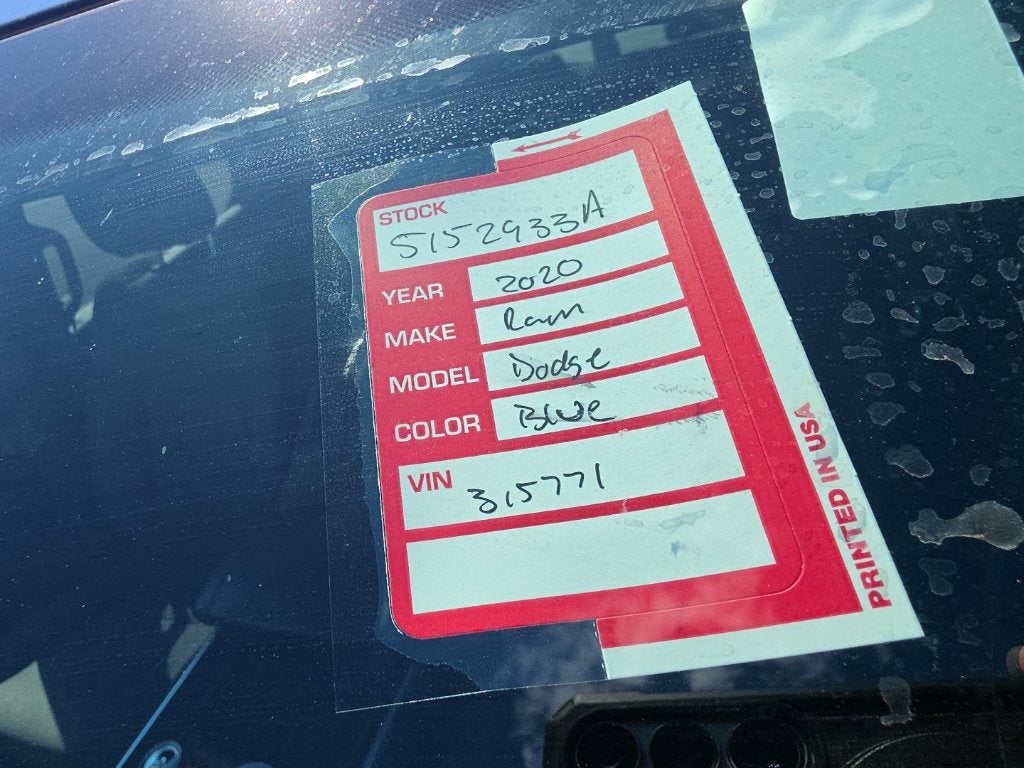 2020 RAM 1500 Big Horn/Lone Star