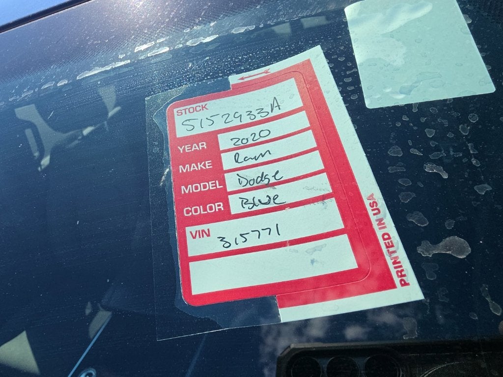2020 RAM 1500 Big Horn/Lone Star