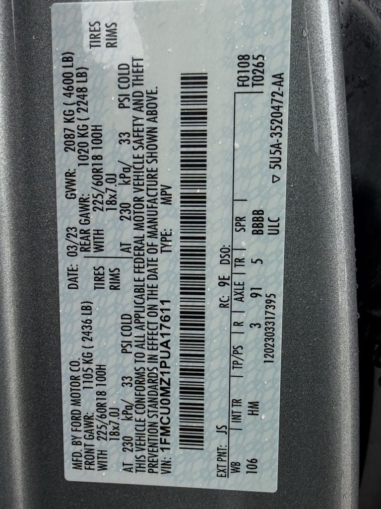2023 Ford Escape Hybrid ST-Line