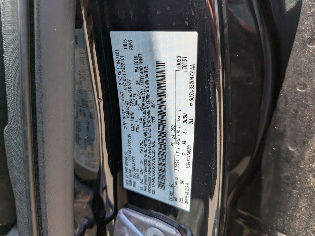 2018 Ford Escape Titanium