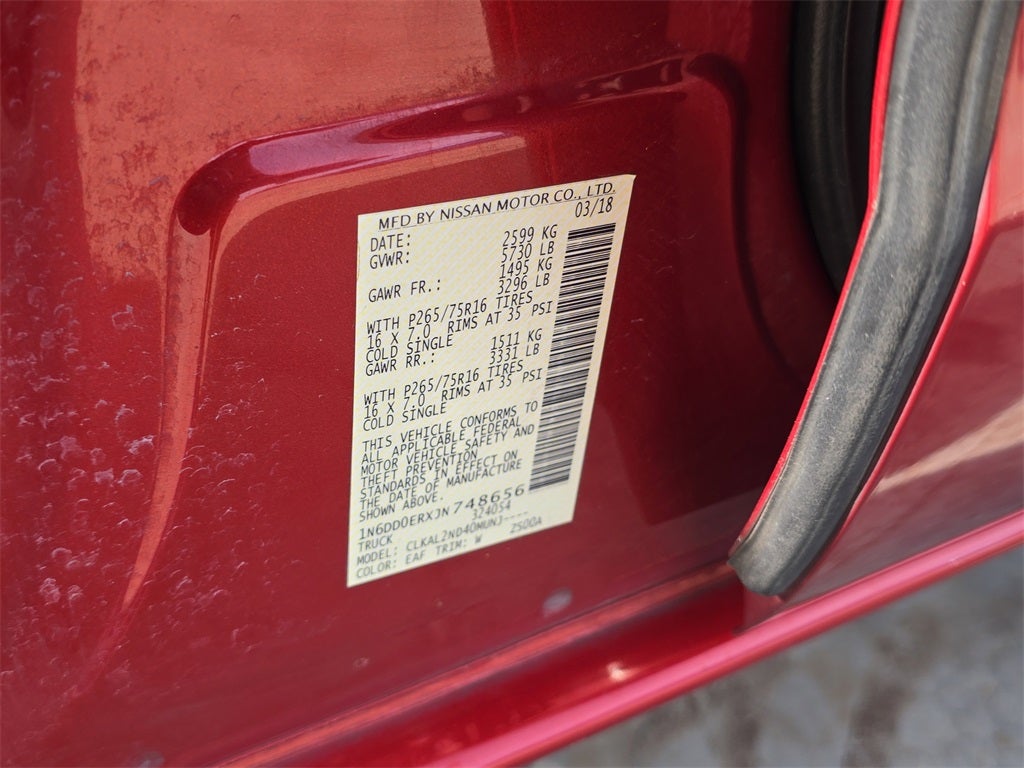 2018 Nissan Frontier Desert Runner