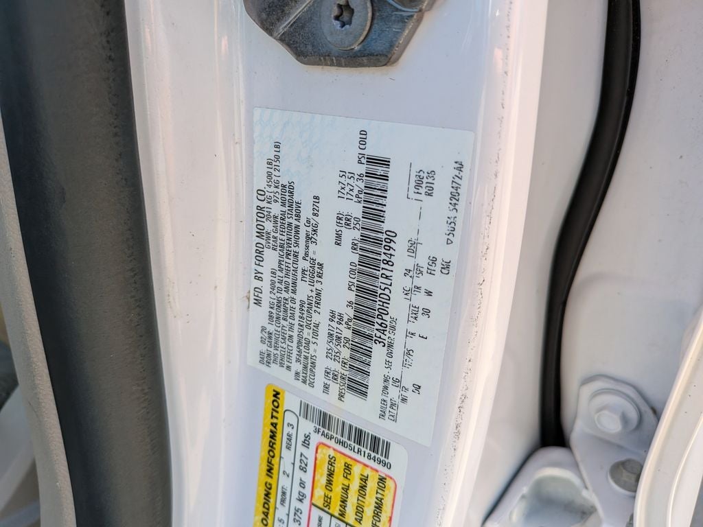 2020 Ford Fusion SE
