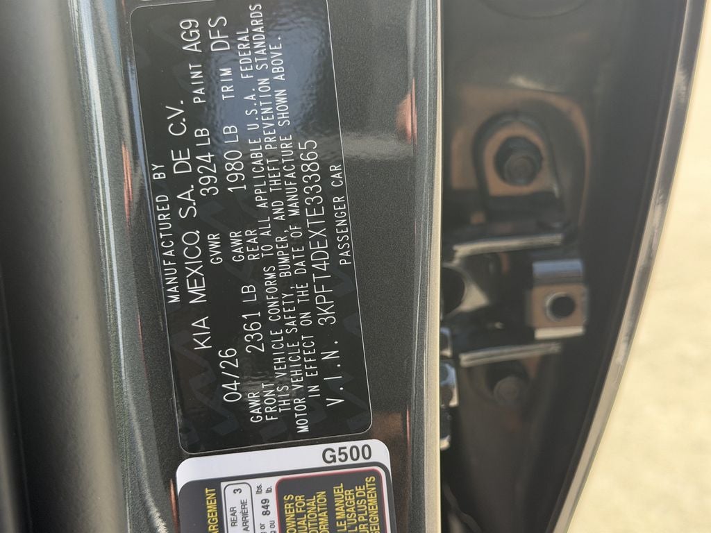 2026 Kia K4 LXS