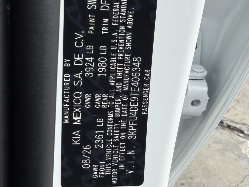 2026 Kia K4 EX