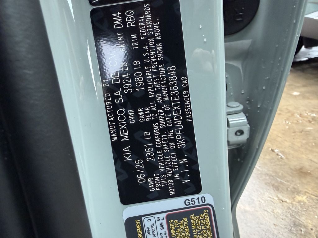 2026 Kia K4 EX