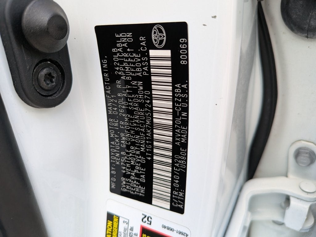 2021 Toyota Camry SE