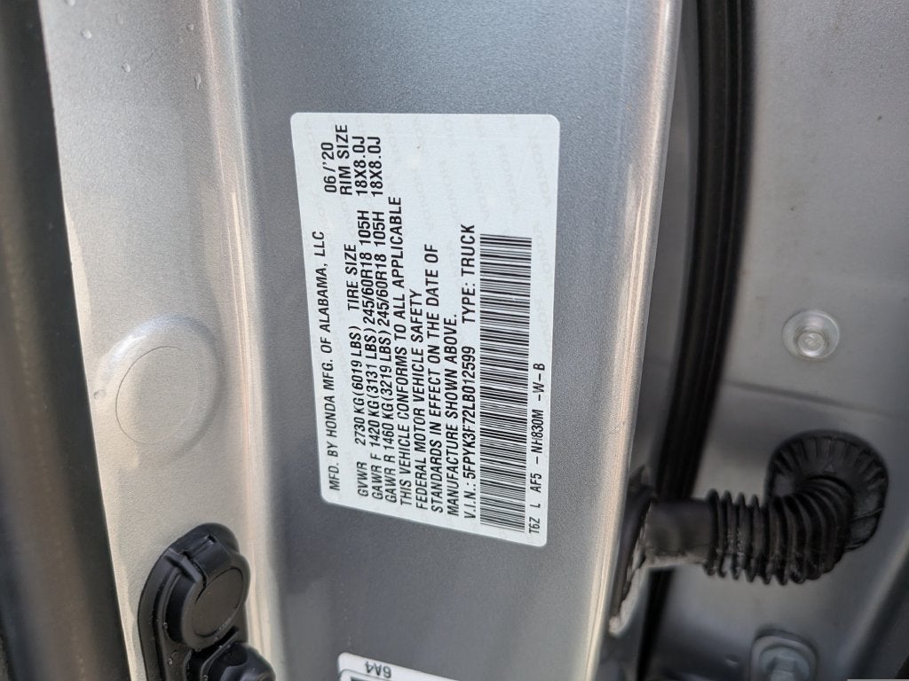 2020 Honda Ridgeline RTL-E
