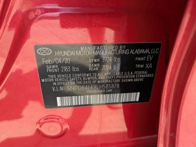 2020 Hyundai Elantra Value Edition