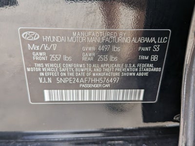 2017 Hyundai Sonata SE