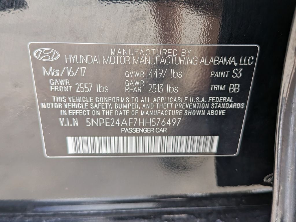 2017 Hyundai Sonata SE