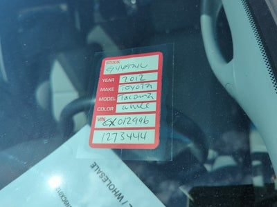 2012 Toyota Tacoma Base