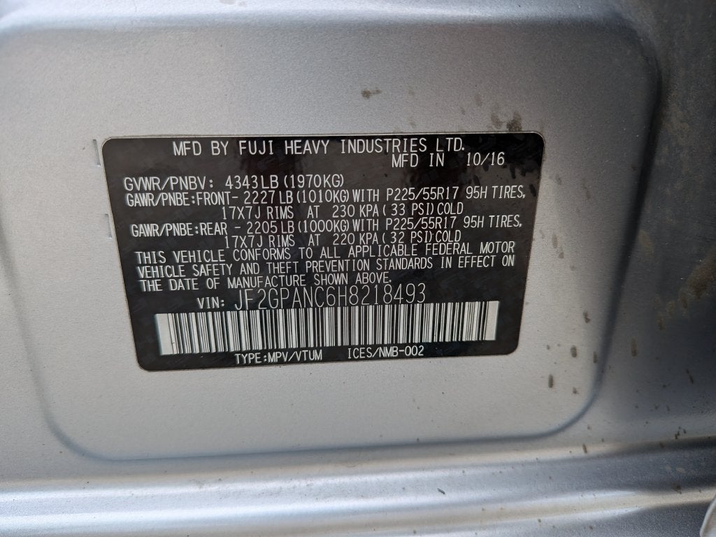 2017 Subaru Crosstrek 2.0i Limited