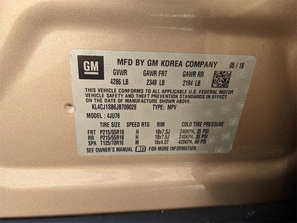 2018 Buick Encore Sport Touring