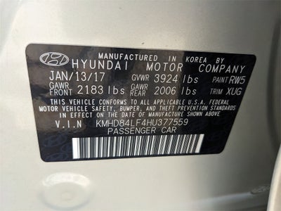 2017 Hyundai Elantra SE