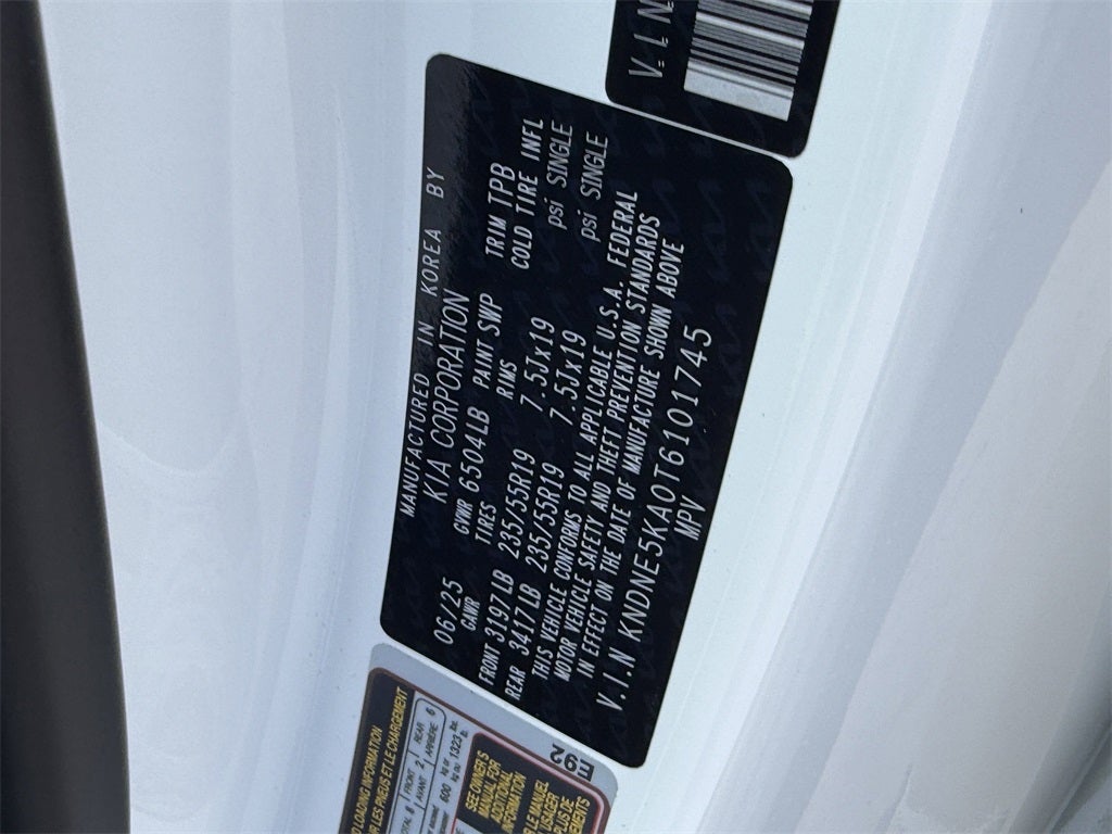 2026 Kia Carnival Hybrid SX