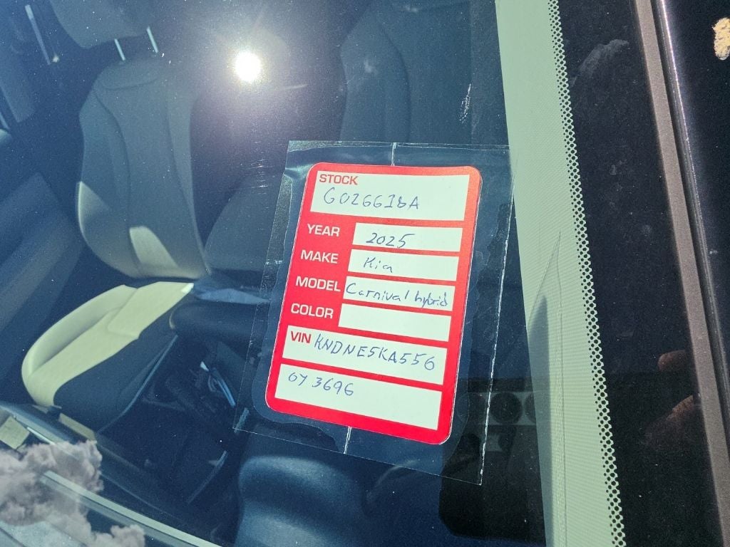 2025 Kia Carnival Hybrid SX