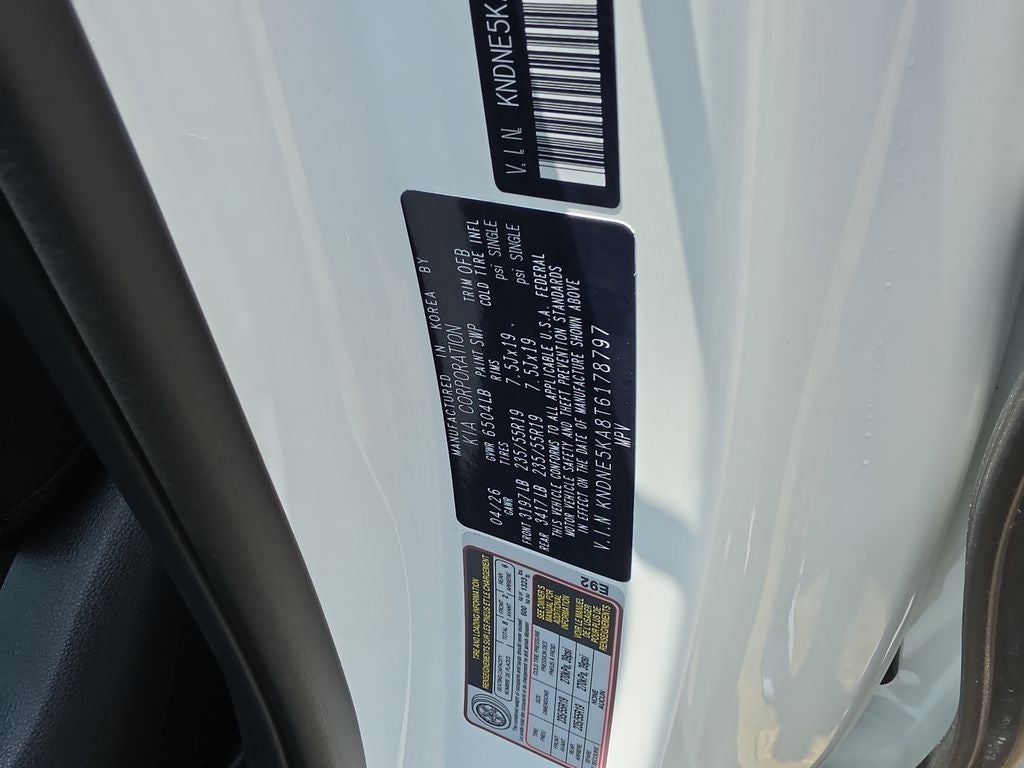 2026 Kia Carnival Hybrid SX