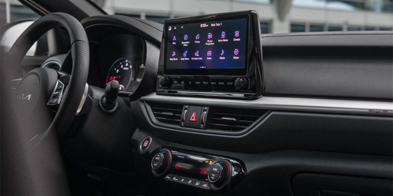 The 2024 Kia Forte infotainment system packed with safety features in New Port Richey, FL