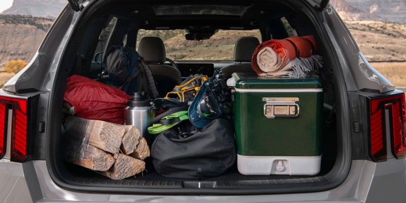An exmaple of all the cargo you can stuff in the back of a 2024 Kia Sorento in New Port Richey, FL