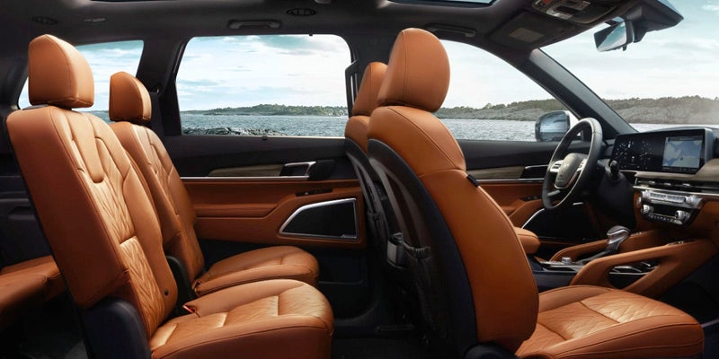 The beautiful cabin view view through the 2024 Kia Telluride in New Port Richey, FL