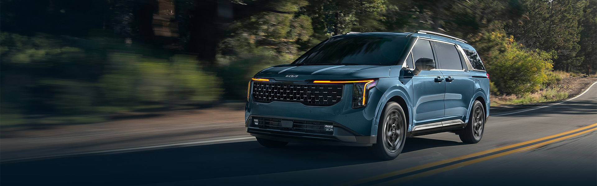 The infotainment system of the 2025 Kia Carnival in New Port Richey, FL