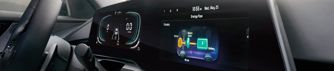 The infotainment system packed with features in the 2025 Kia Niro In New Port Richey, FL
