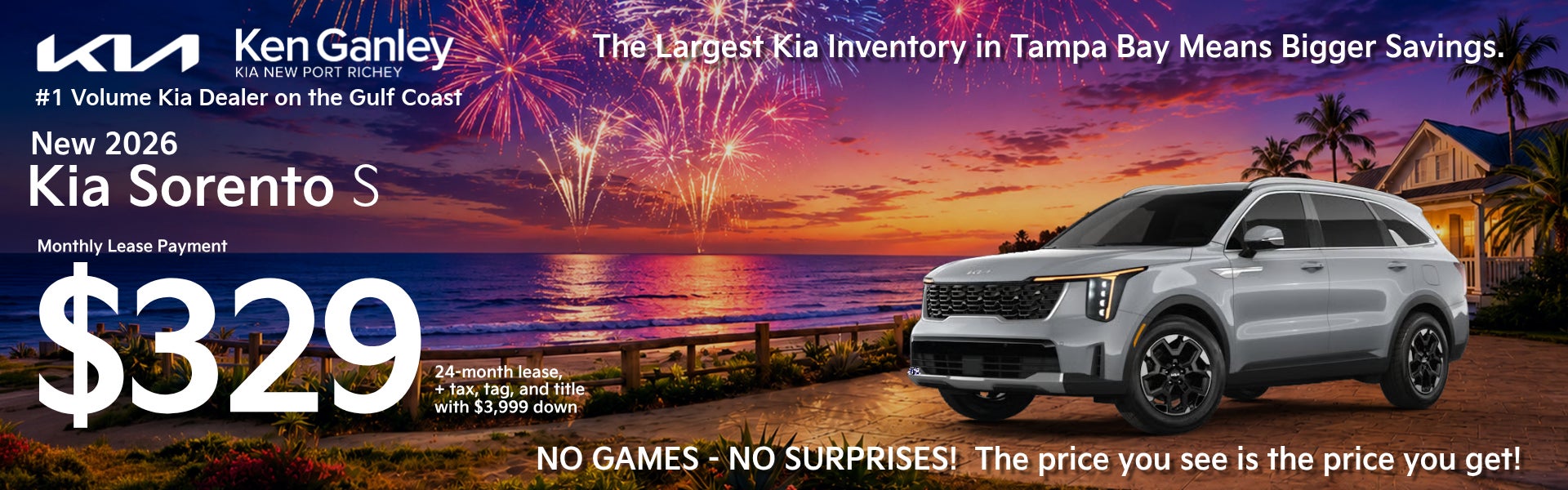New 2026 Kia Sorento Lease Offer