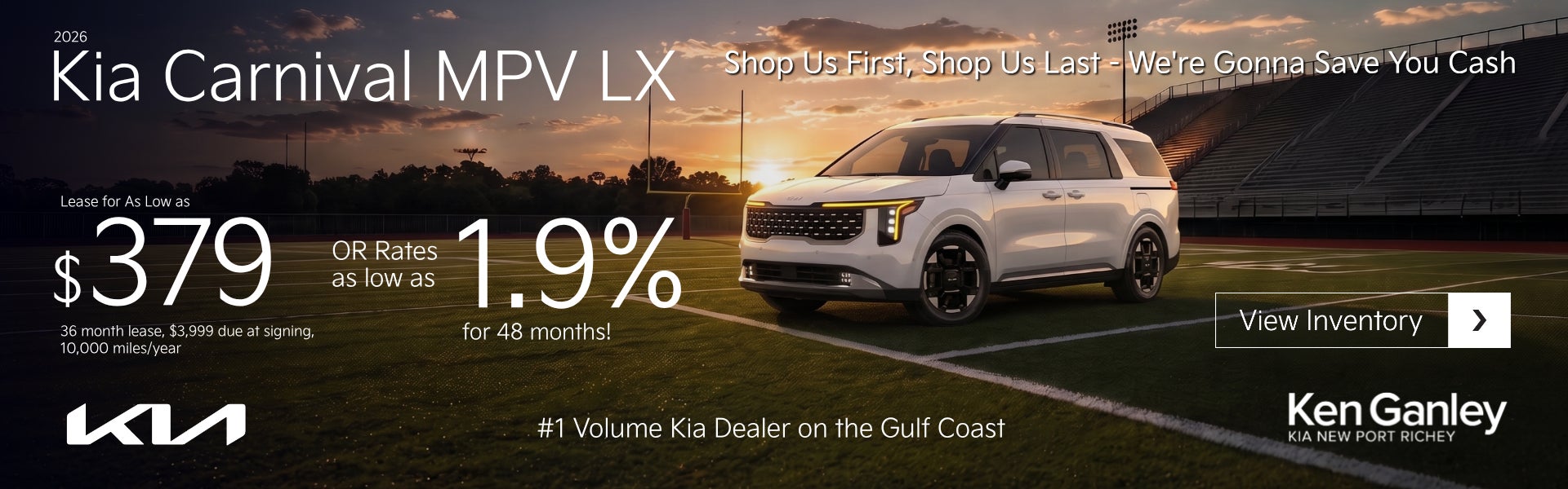 KIA Carnival Offer at Ken Ganley KIA New Port Richey