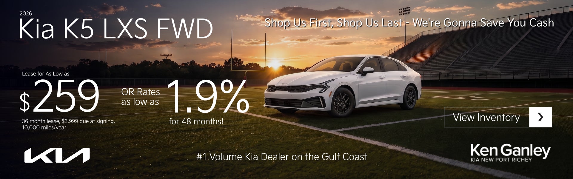 KIA K5 Offer at Ken Ganley KIA New Port Richey