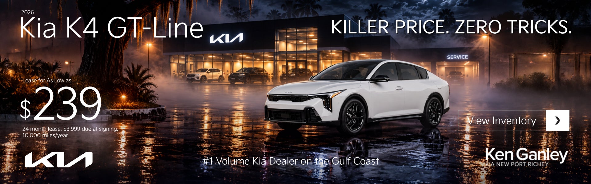 2026 Kia K4 GT-Line Lease Special