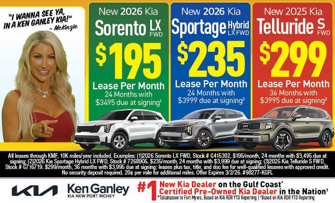 Sorento LX, Sportage Hybrid LX, Telluride S