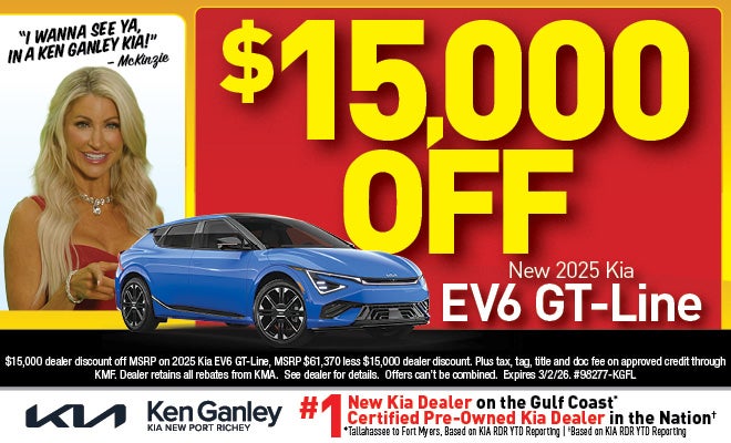 $15,000 Off New 2025 Kia EV6 GT-Line