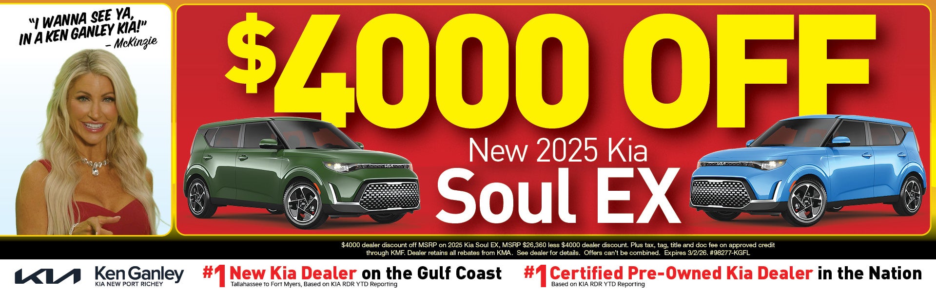 $4,000 Off New 2025 Kia Soul EX