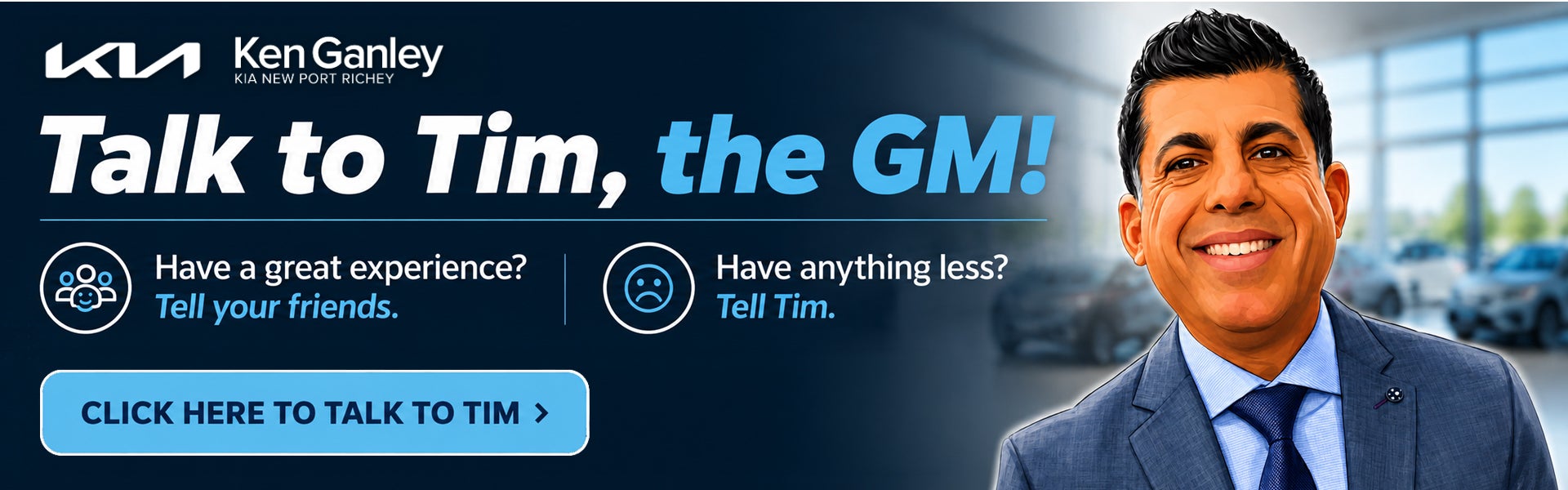 Talk to Tim, the GM