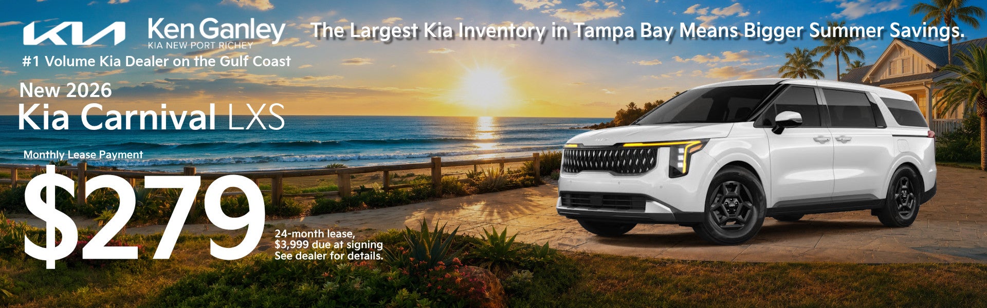 New Kia Carnival at Ken Ganley Kia New Port Richey in New Port Richey FL