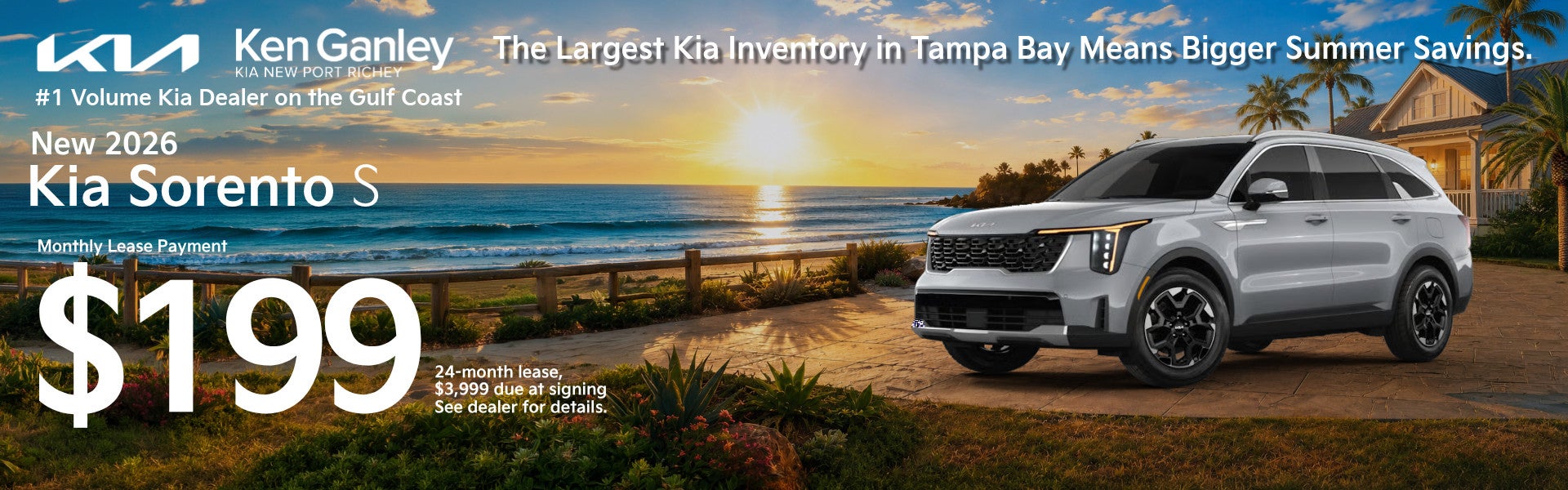 New Kia Sorento at Ken Ganley Kia New Port Richey in New Port Richey FL